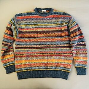 Maus & Hoffman Multicolor Striped Wool-blend Sweater XL